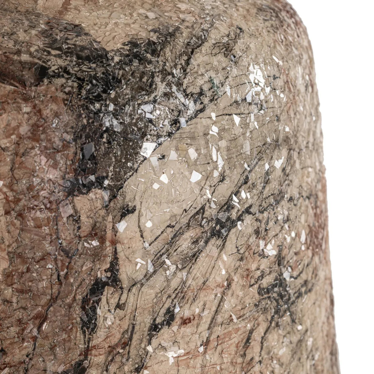 Richmond Interiors Dena Beige Marble Effect Vase | Small