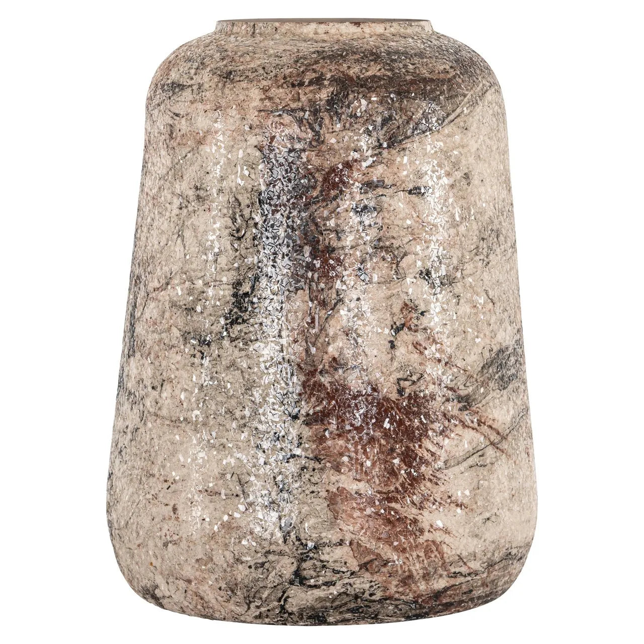Richmond Interiors Dena Beige Marble Effect Vase | Large