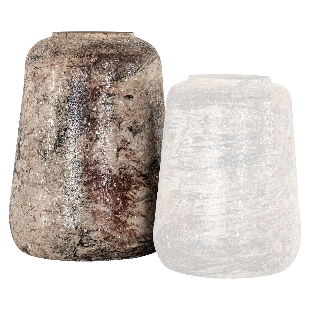 Richmond Interiors Dena Beige Marble Effect Vase | Large