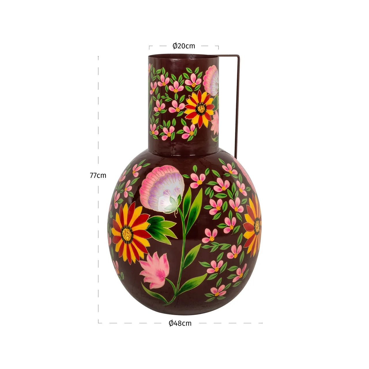 Richmond Interiors Daleen Brown Floral Vase