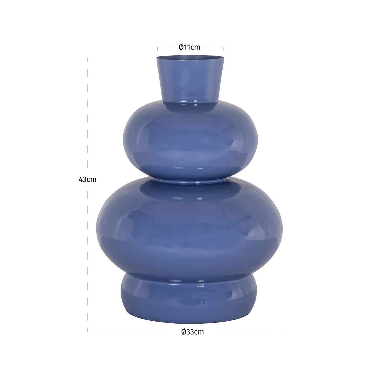 Richmond Interiors Moisa Very Peri Blue Vase