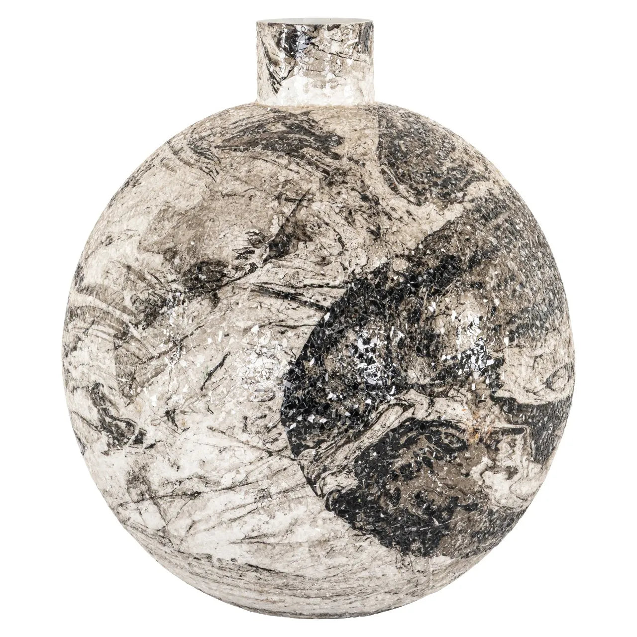 Richmond Interiors Delisha Grey Marble Effect Vase