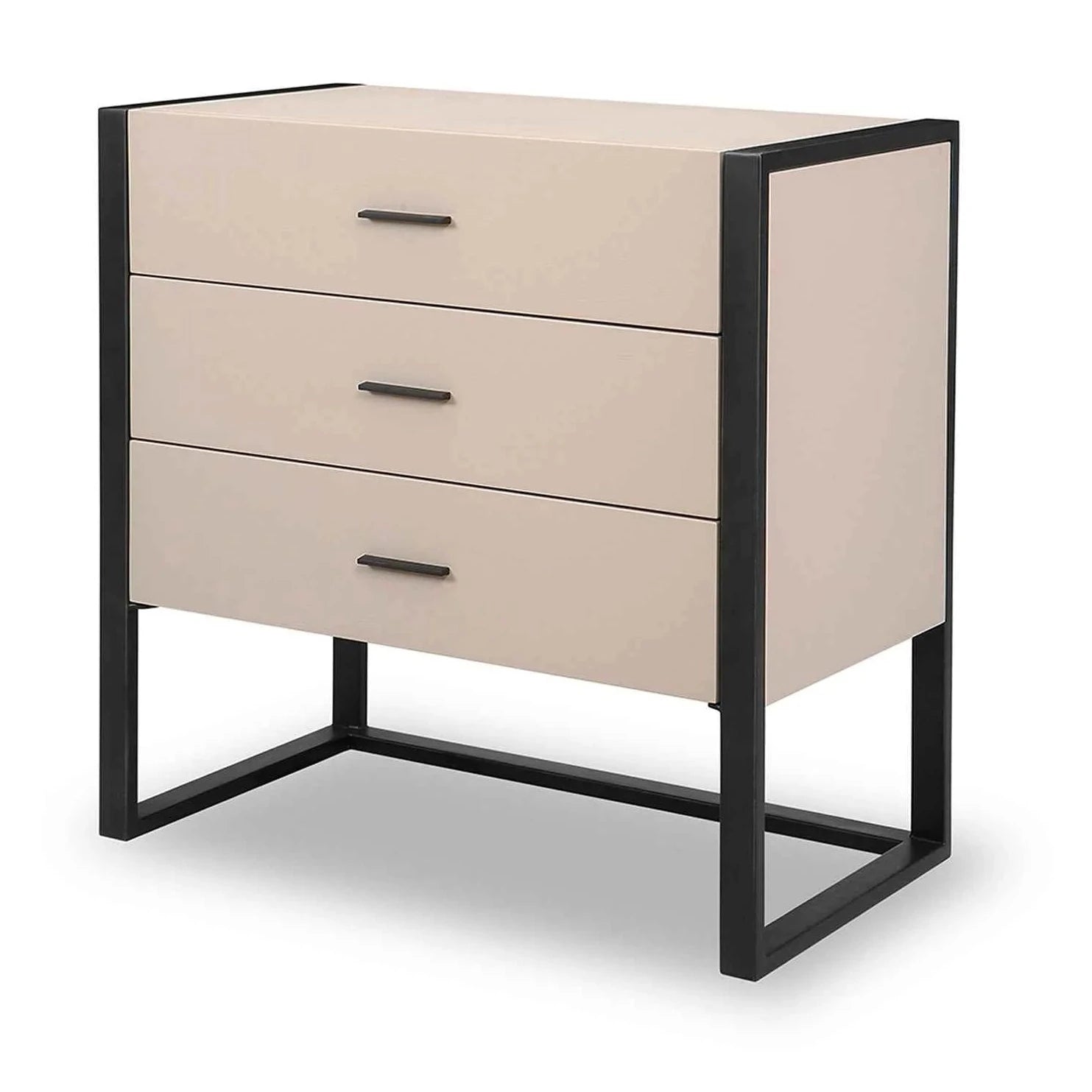 Almati Mink Faux Leather Chest of Drawers