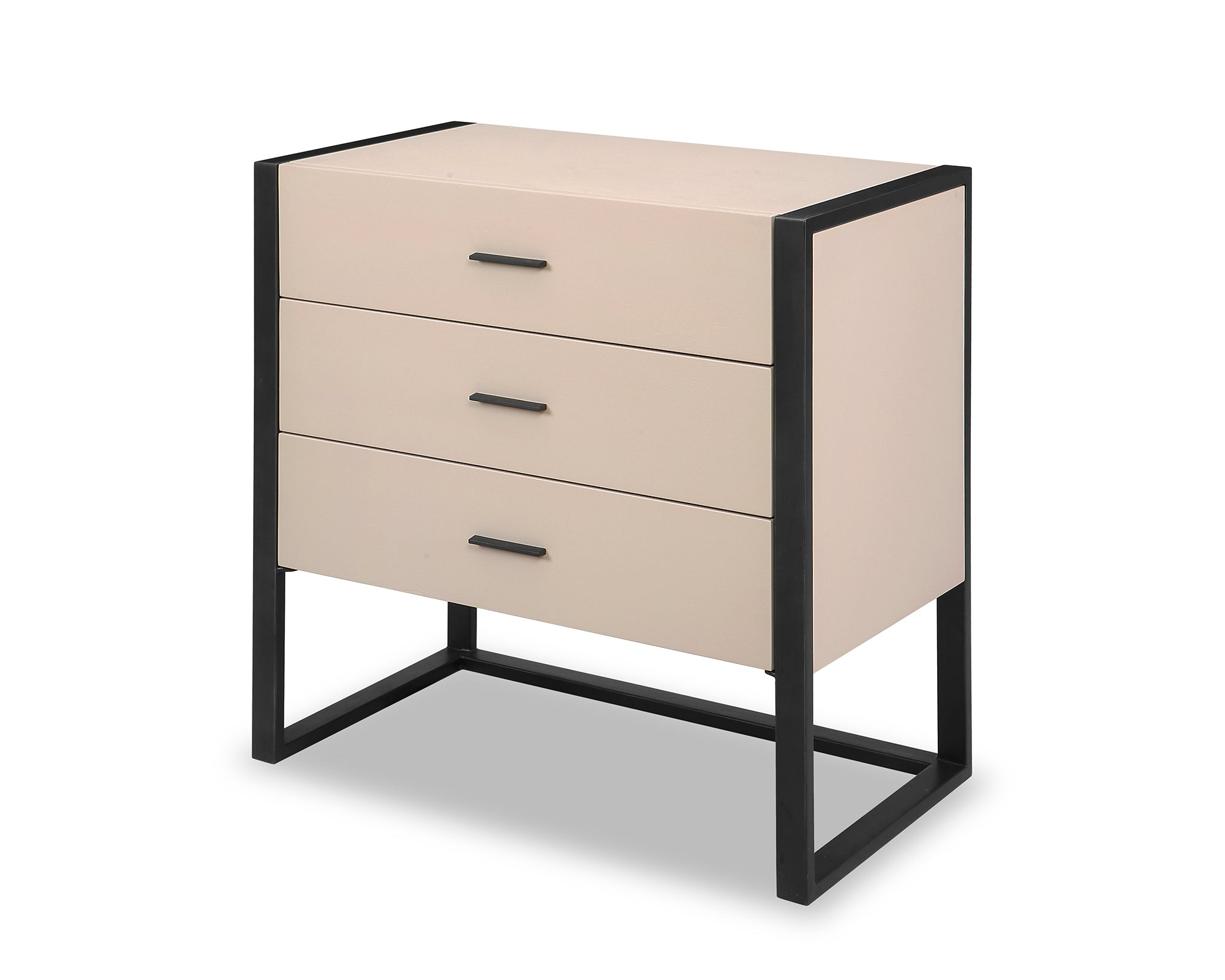 Almati Chest of Drawers - Mink Faux Leather