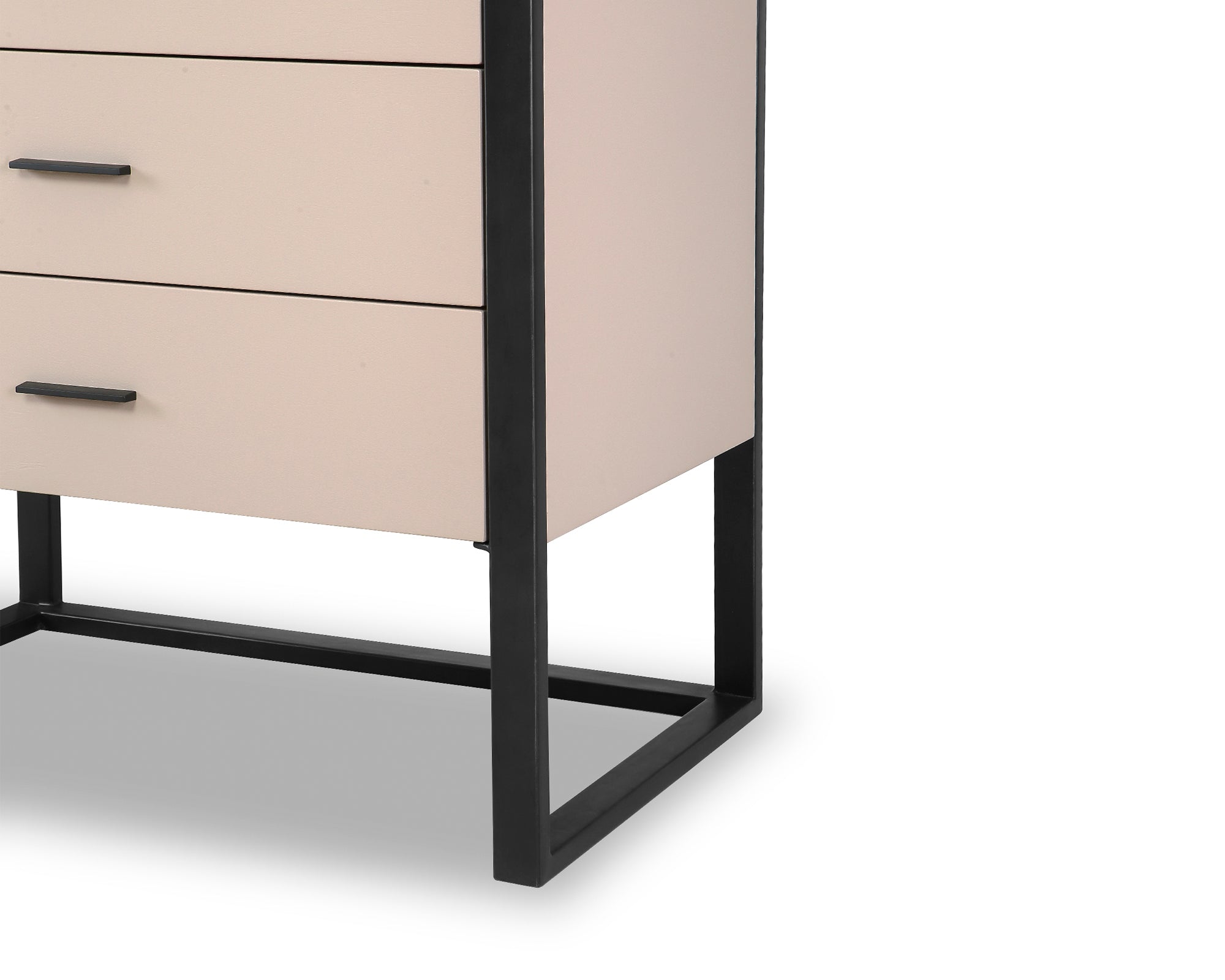 Almati Chest of Drawers - Mink Faux Leather