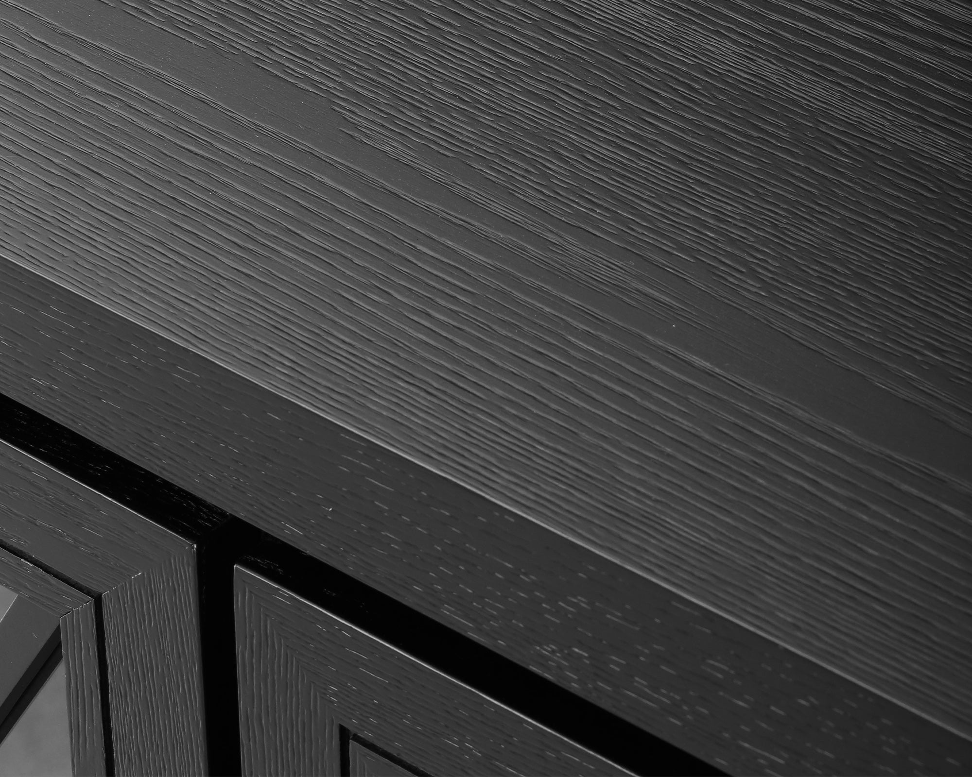 York Sideboard - Oak Wood & Glass