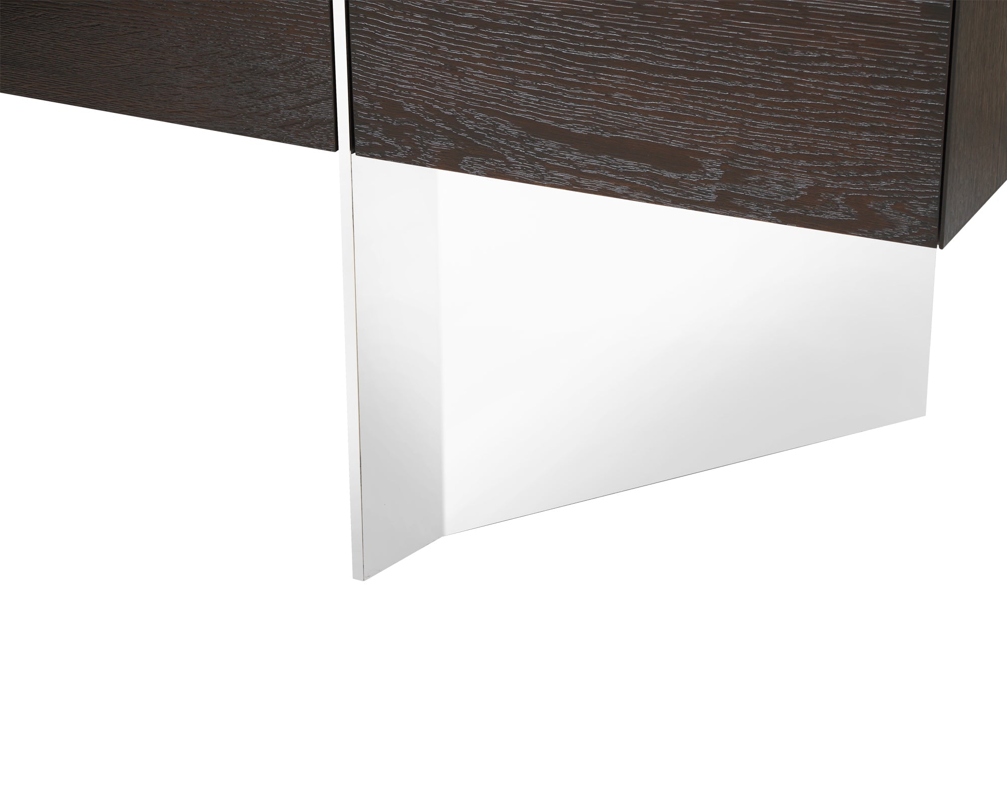 Nautilus Sideboard - Dark Fumed Oak/Polished S.S.