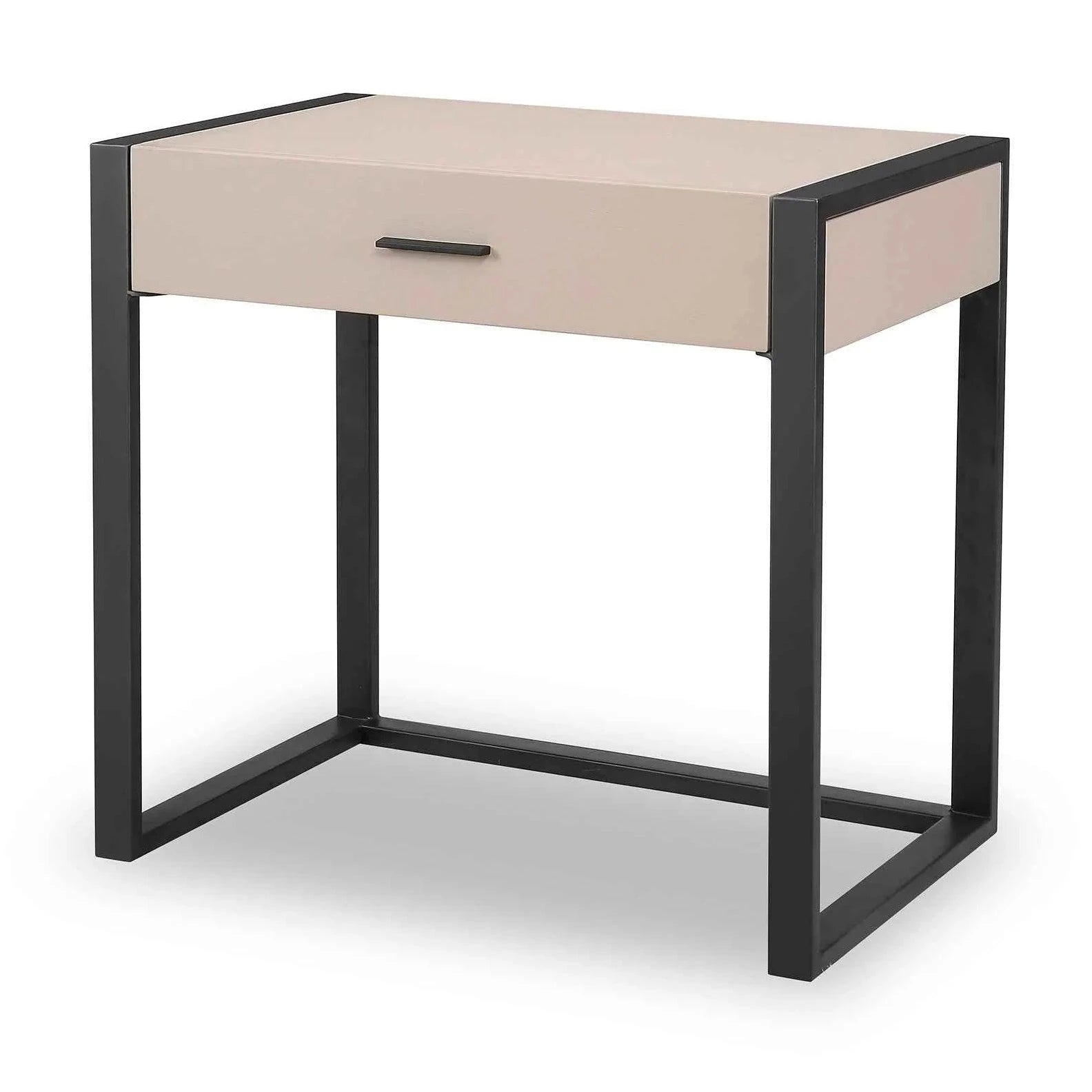 Almati Mink Faux Leather Bedside Table