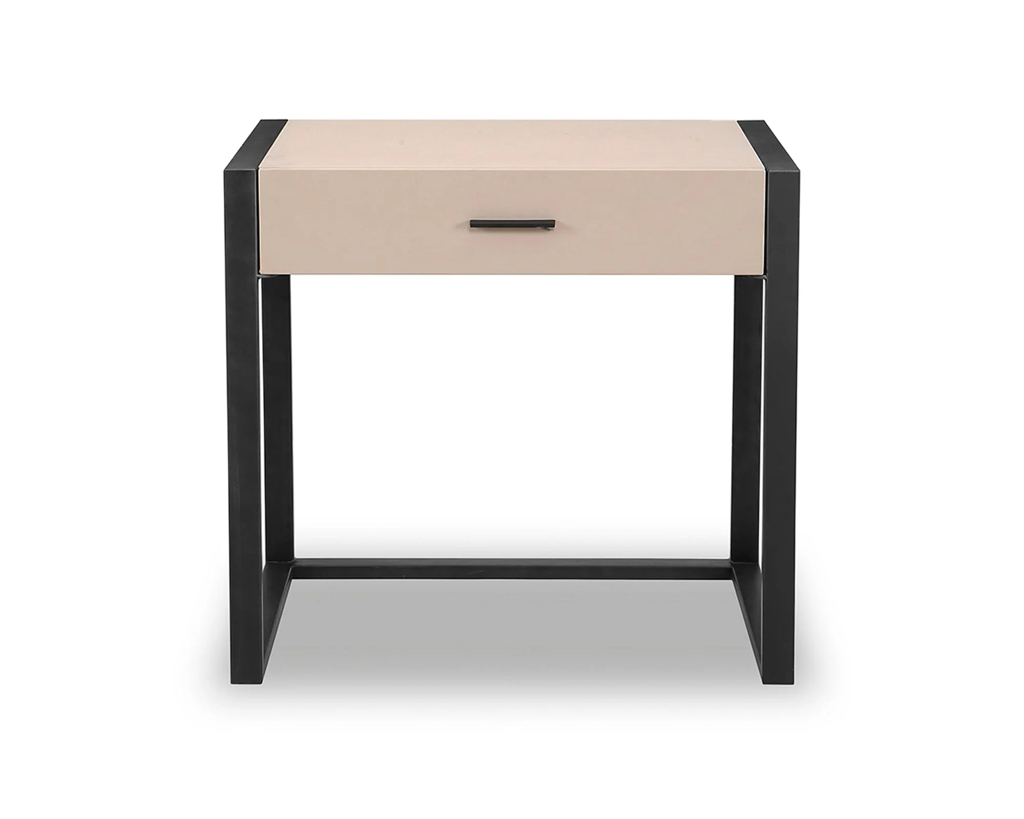 Almati Mink Faux Leather Bedside Table