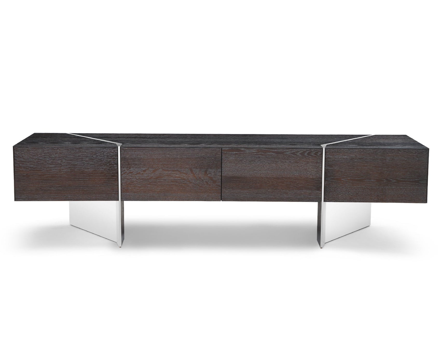 Nautilus Dark Fumed Finish TV Unit