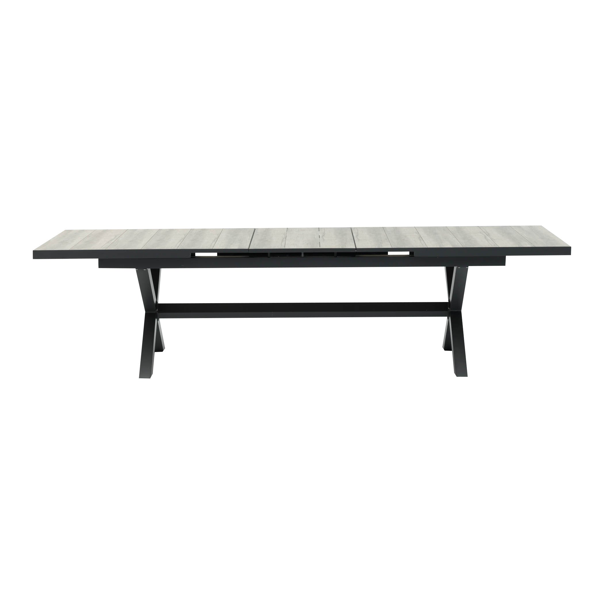 Vienna Rectangular Extending Dining Table with Ambition Sage Green Dining Chairs