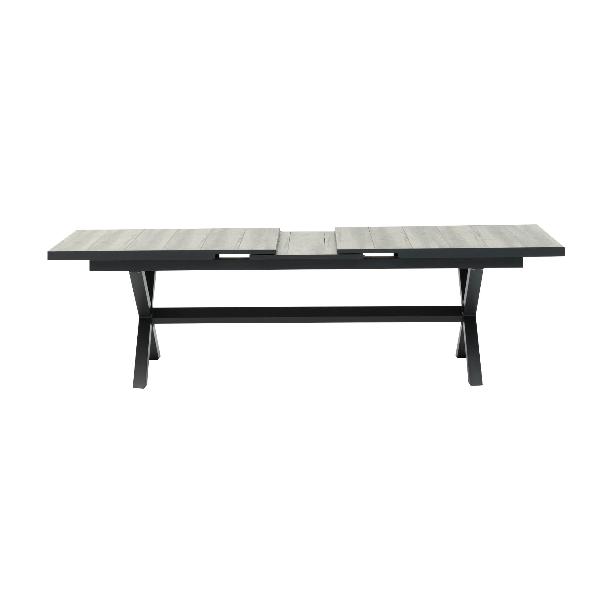 Vienna Rectangular Extending Dining Table with Ambition Sage Green Dining Chairs