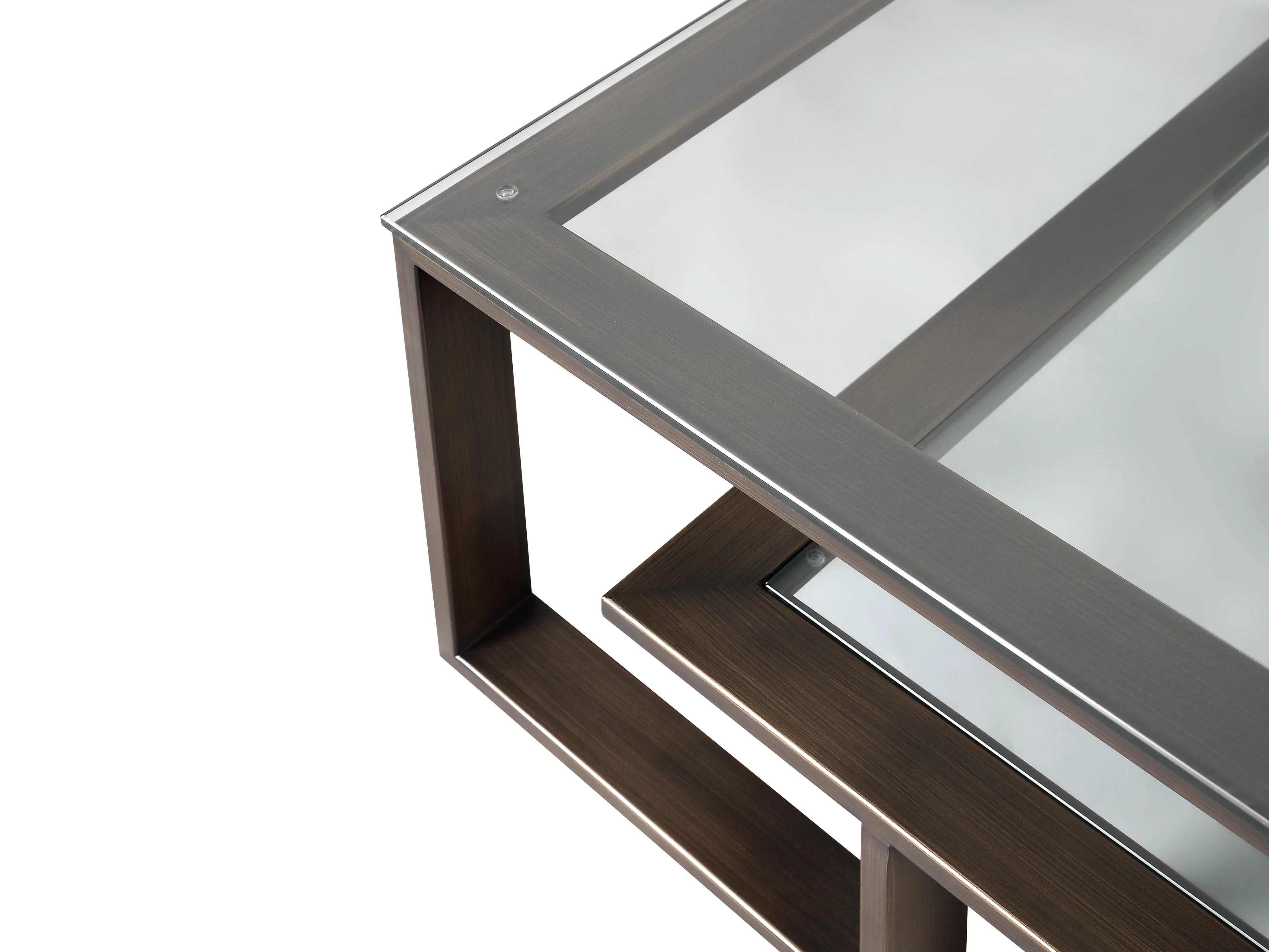 Mayfair Antique Bronze Square Coffee Table