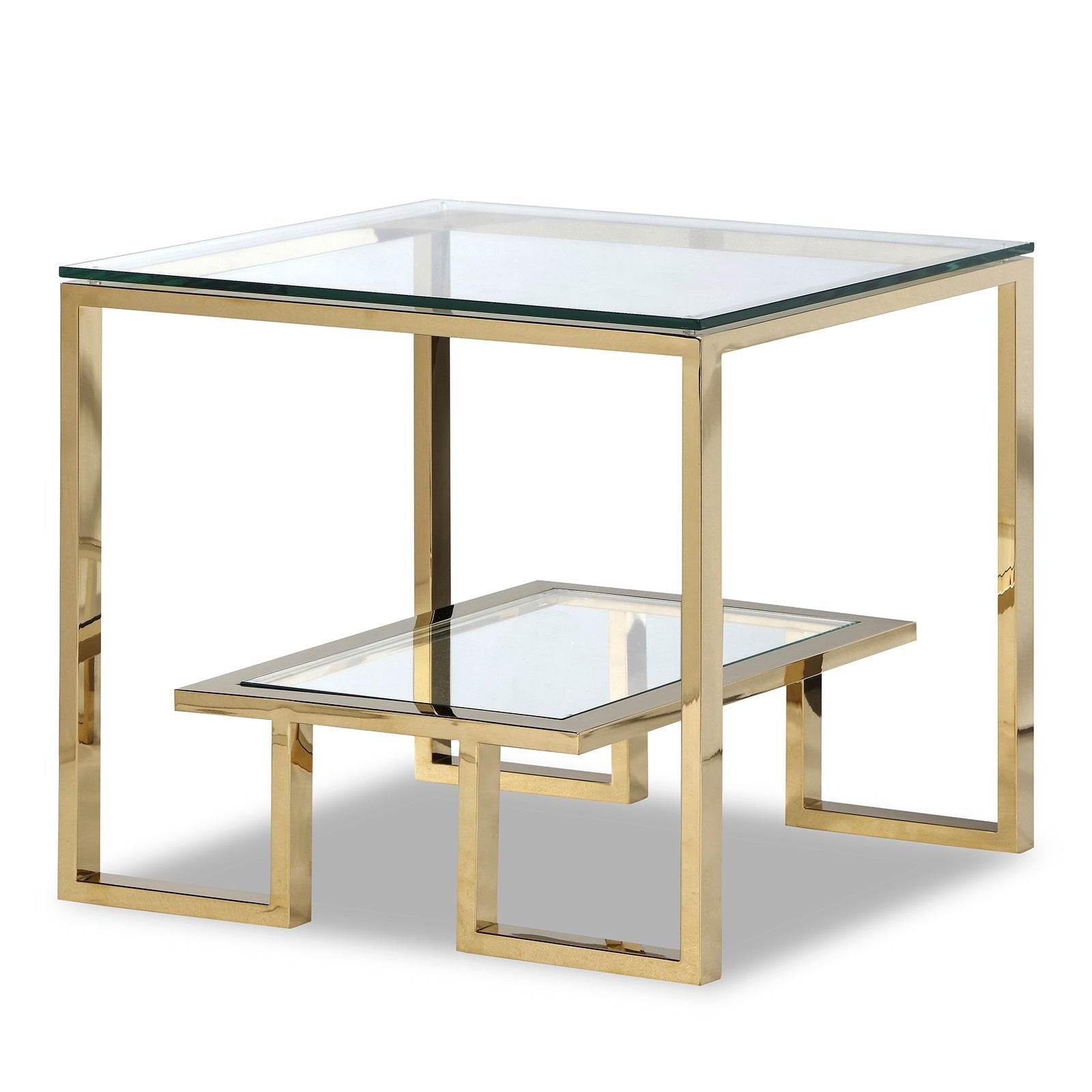 Mayfair Polished Brass Side Table