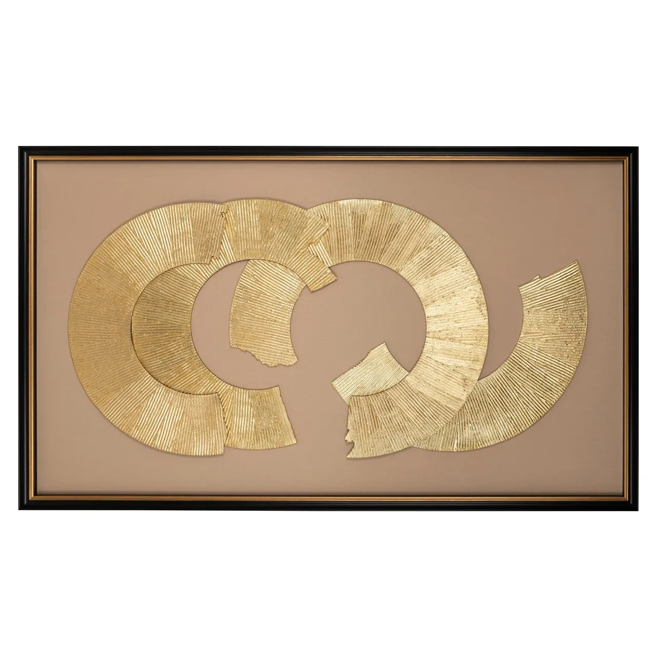 Richmond Interiors Eden Gold Trail Rectangle Framed Wall Art