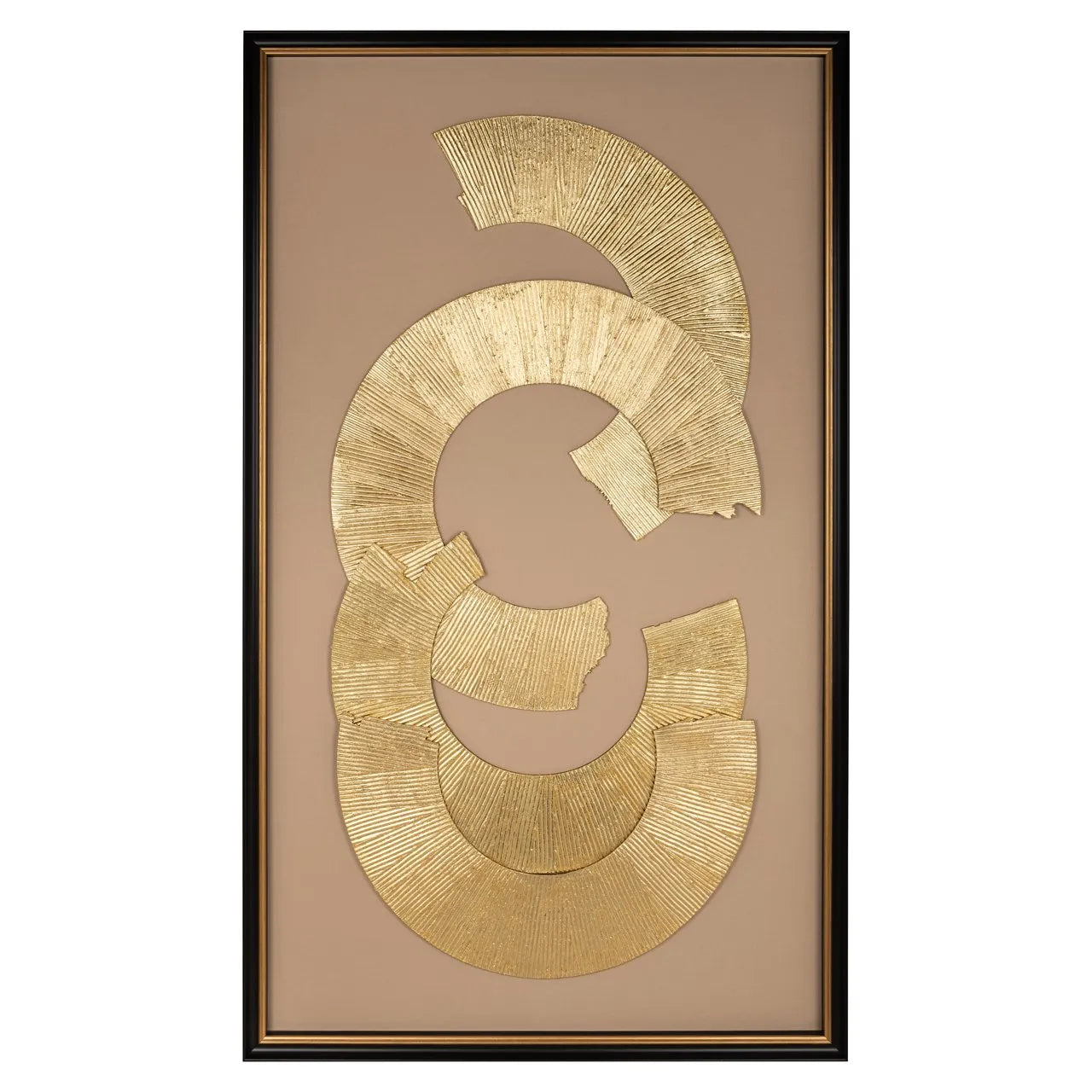 Richmond Interiors Eden Gold Trail Rectangle Framed Wall Art