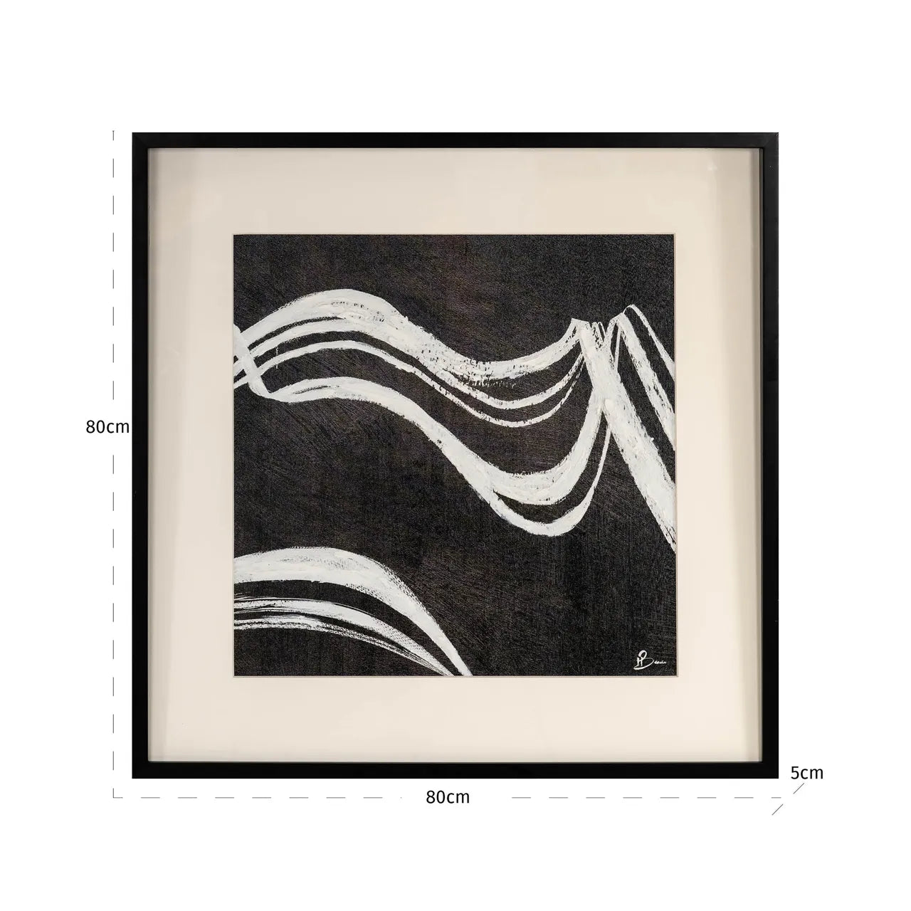 Richmond Interiors Jozy Black & White Wall Art