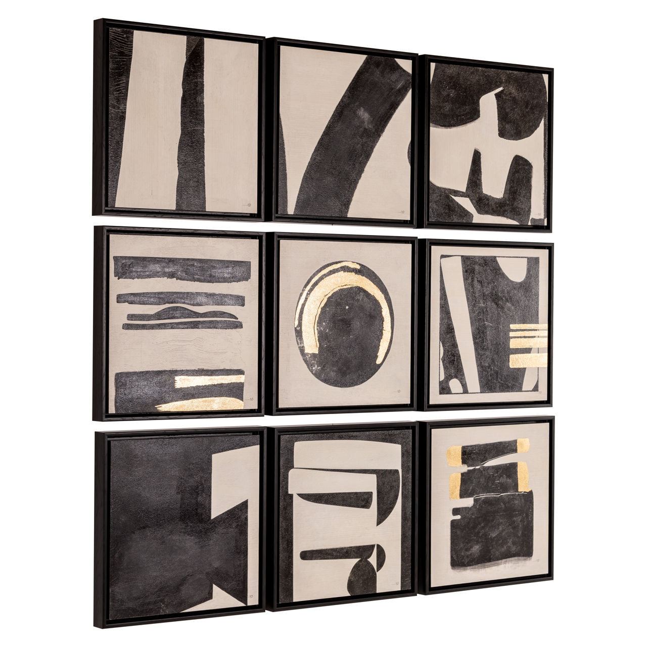 Wall art Gabri black/white (Set of 9)