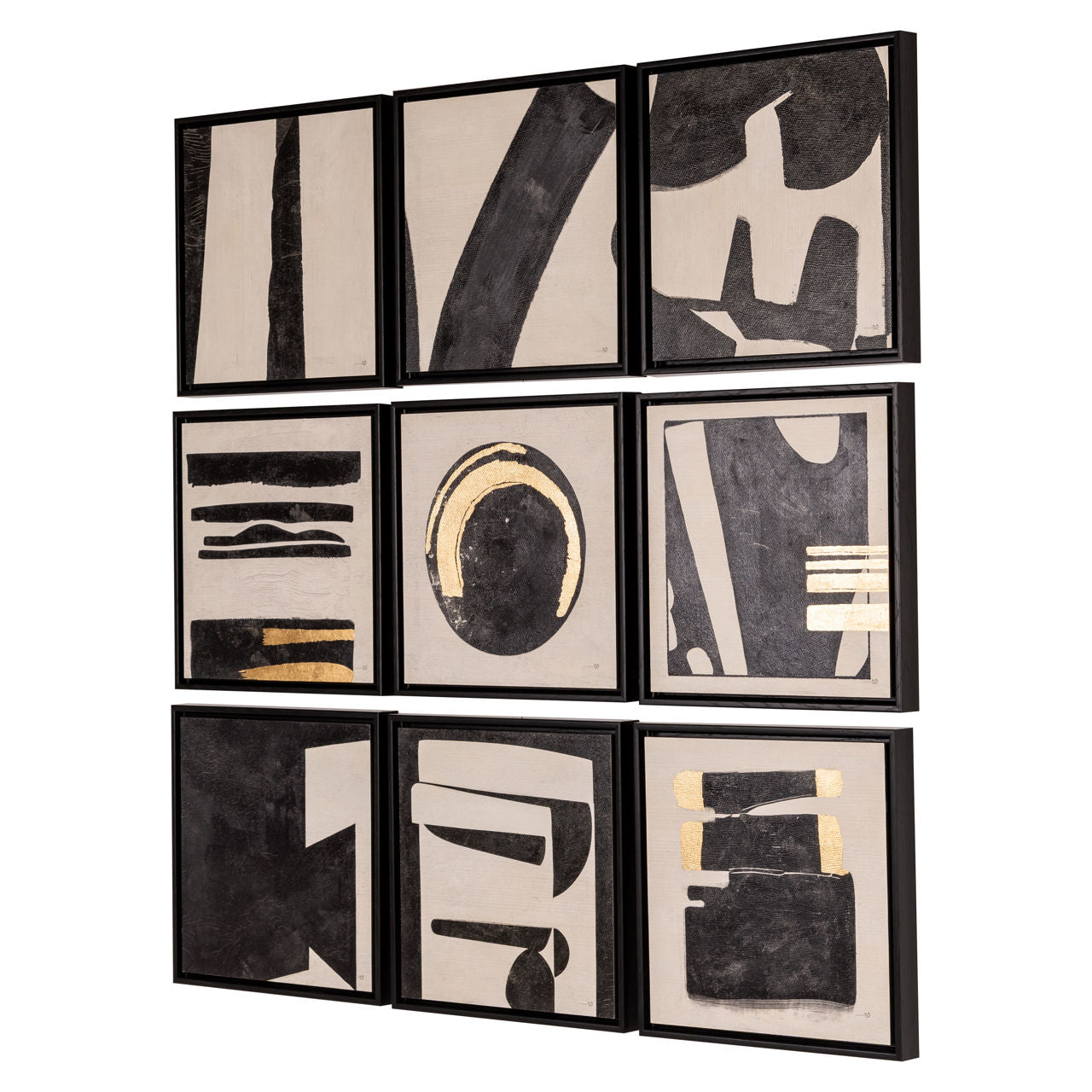 Wall art Gabri black/white (Set of 9)