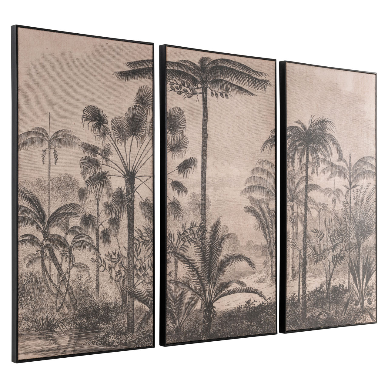 Wall art Rhapsody brown (Set of 3)