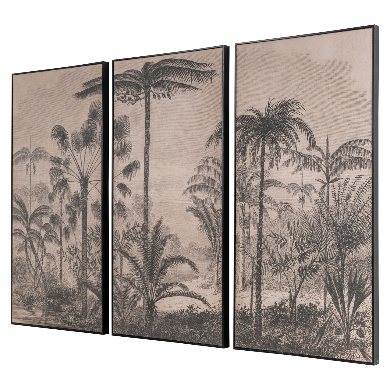 Wall art Rhapsody brown (Set of 3)