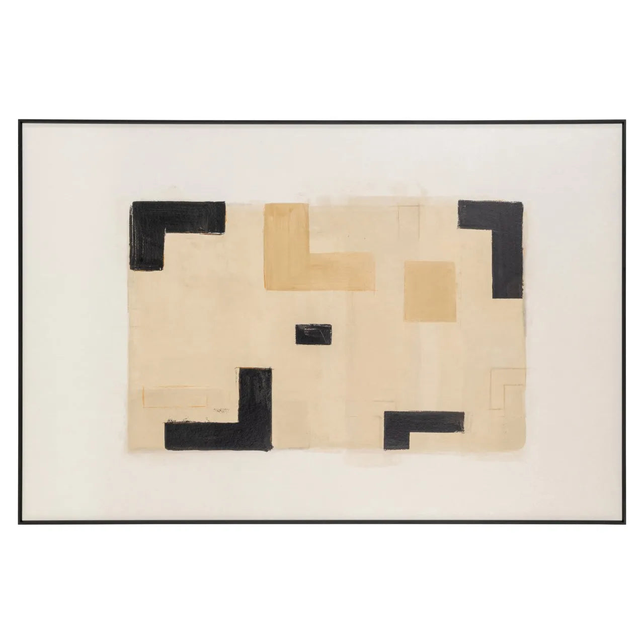 Richmond Interiors Vortex Beige Left Wall Art