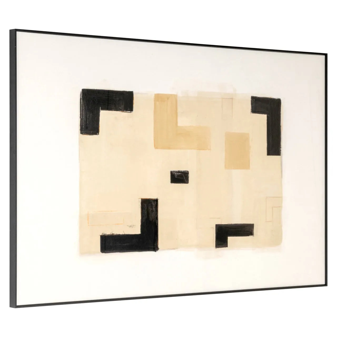 Richmond Interiors Vortex Beige Left Wall Art