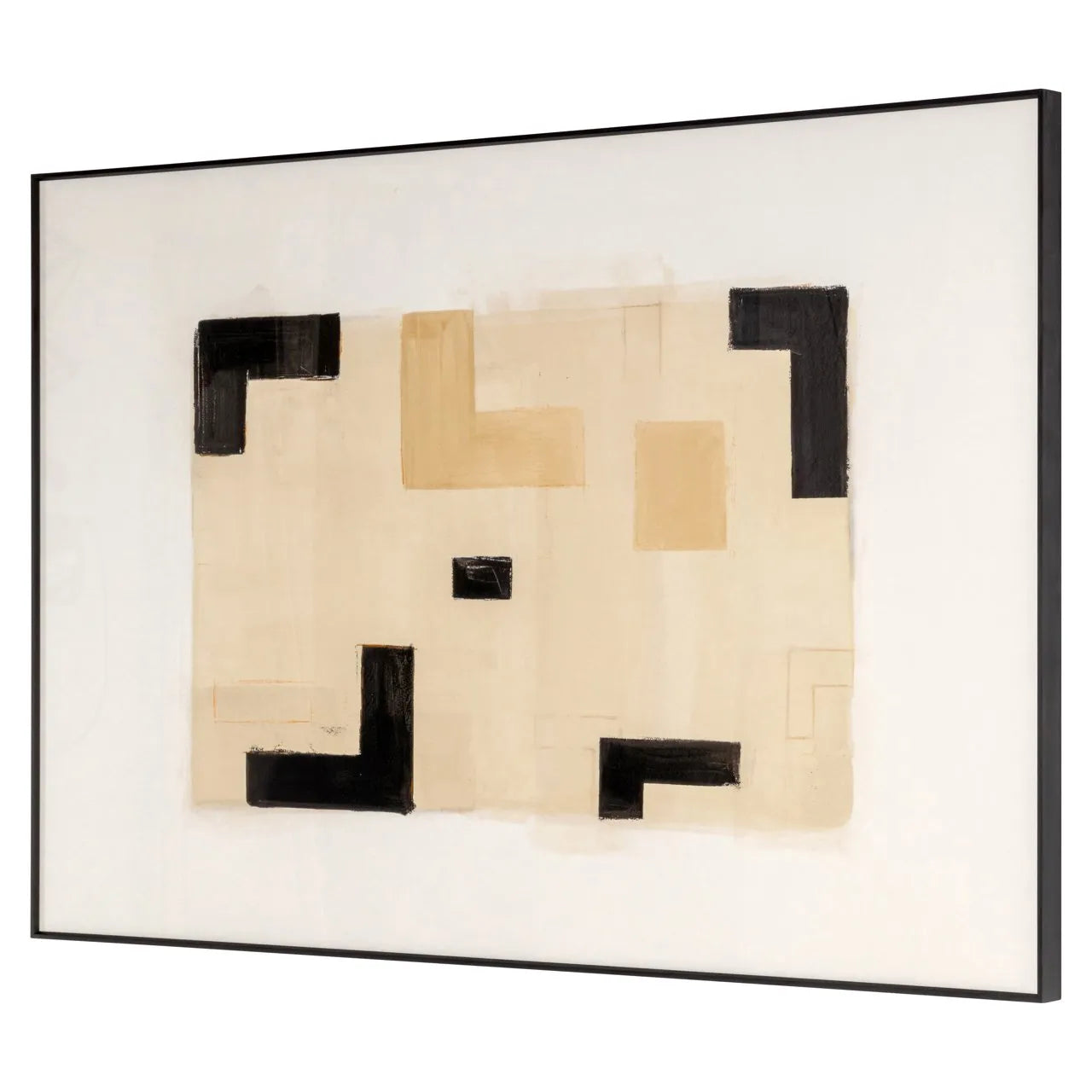 Richmond Interiors Vortex Beige Left Wall Art