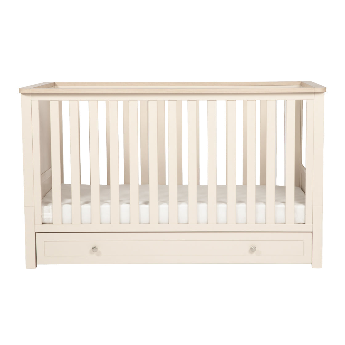 Wanderer Cot Bed Cashmere and Oak
