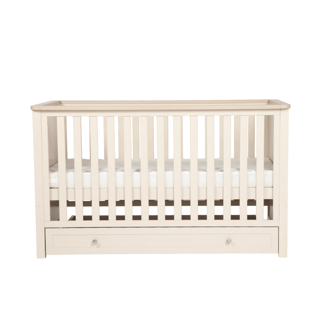 Wanderer Cot Bed Cashmere and Oak