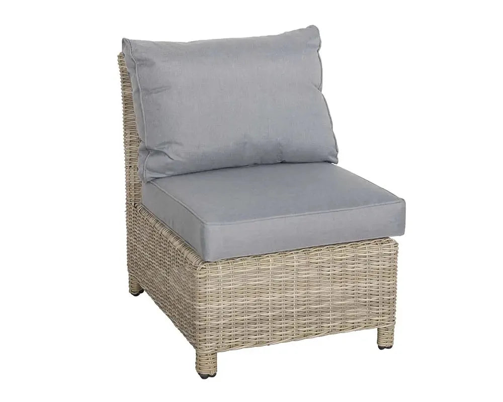 Grayson 8 Seater Grey Rattan  Deluxe Modular Corner Dining & Lounging Set with Square Fire Pit Table