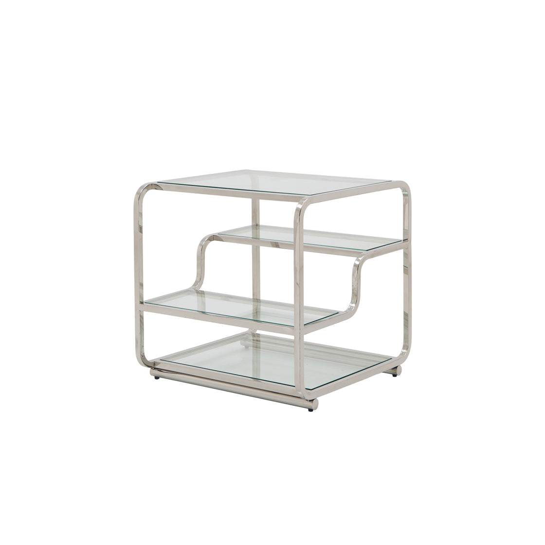 West Chrome Side Table back angle