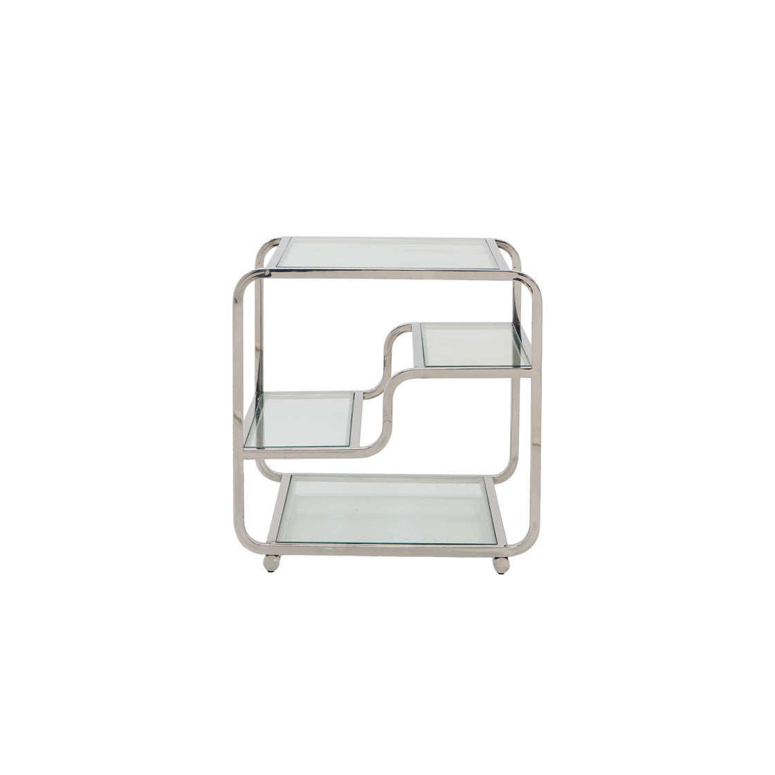 West Chrome Side Table back