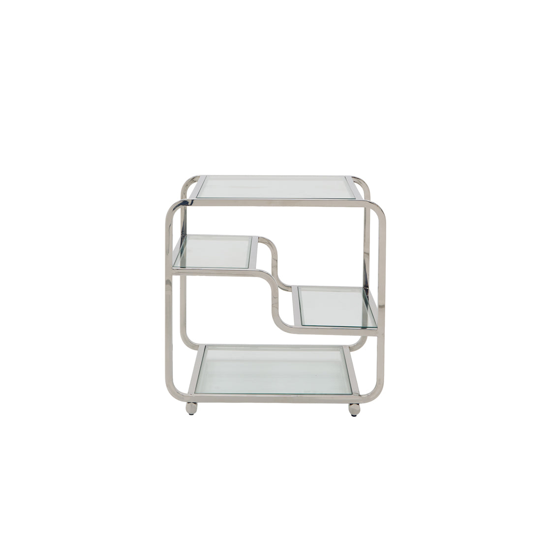 West Chrome Side Table front