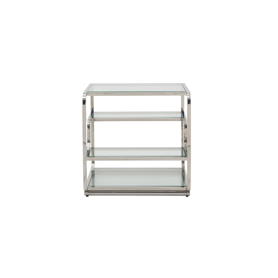 West Chrome Side Table side