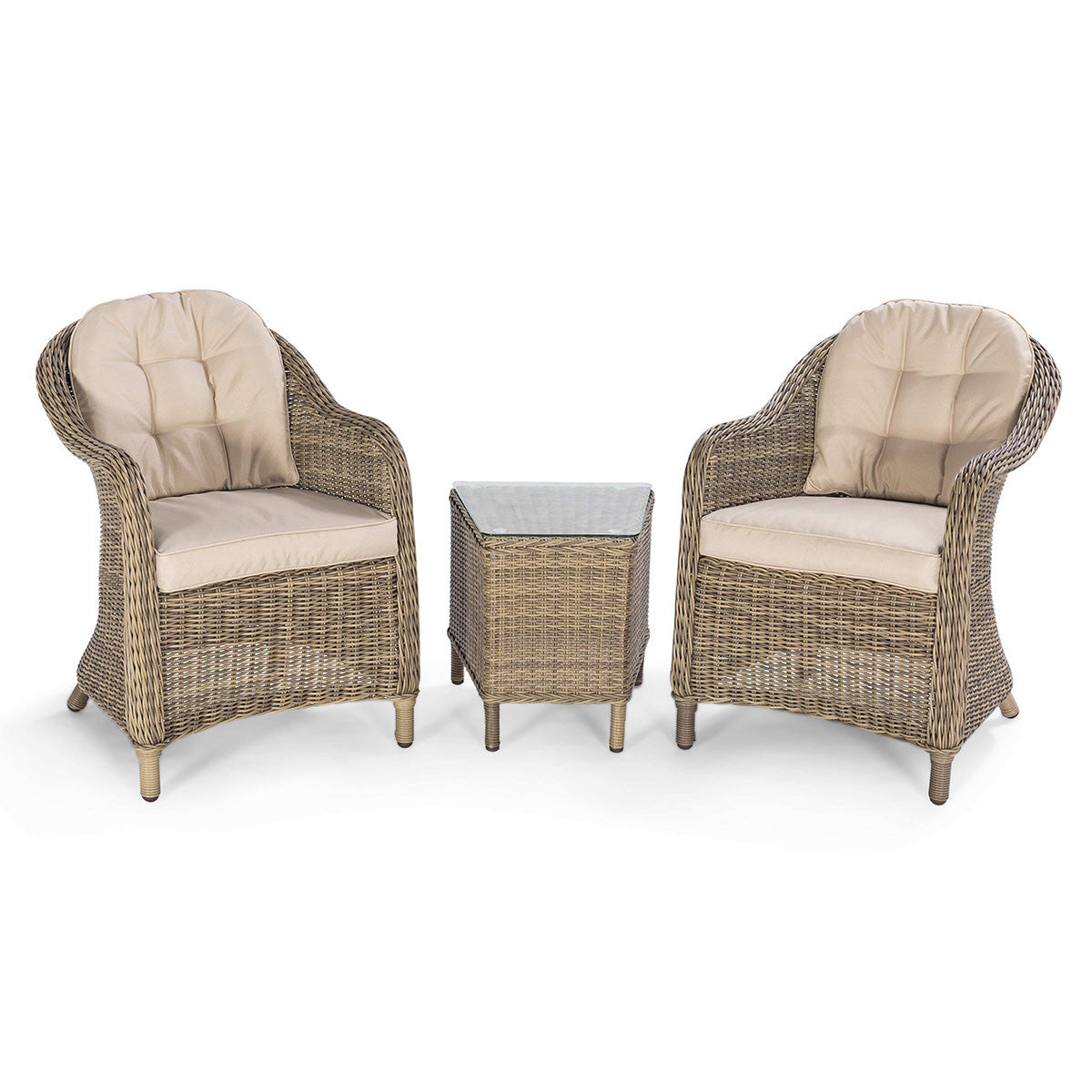 Maze Winchester Brown Rattan Outdoor Sofa Set | 2 Seater