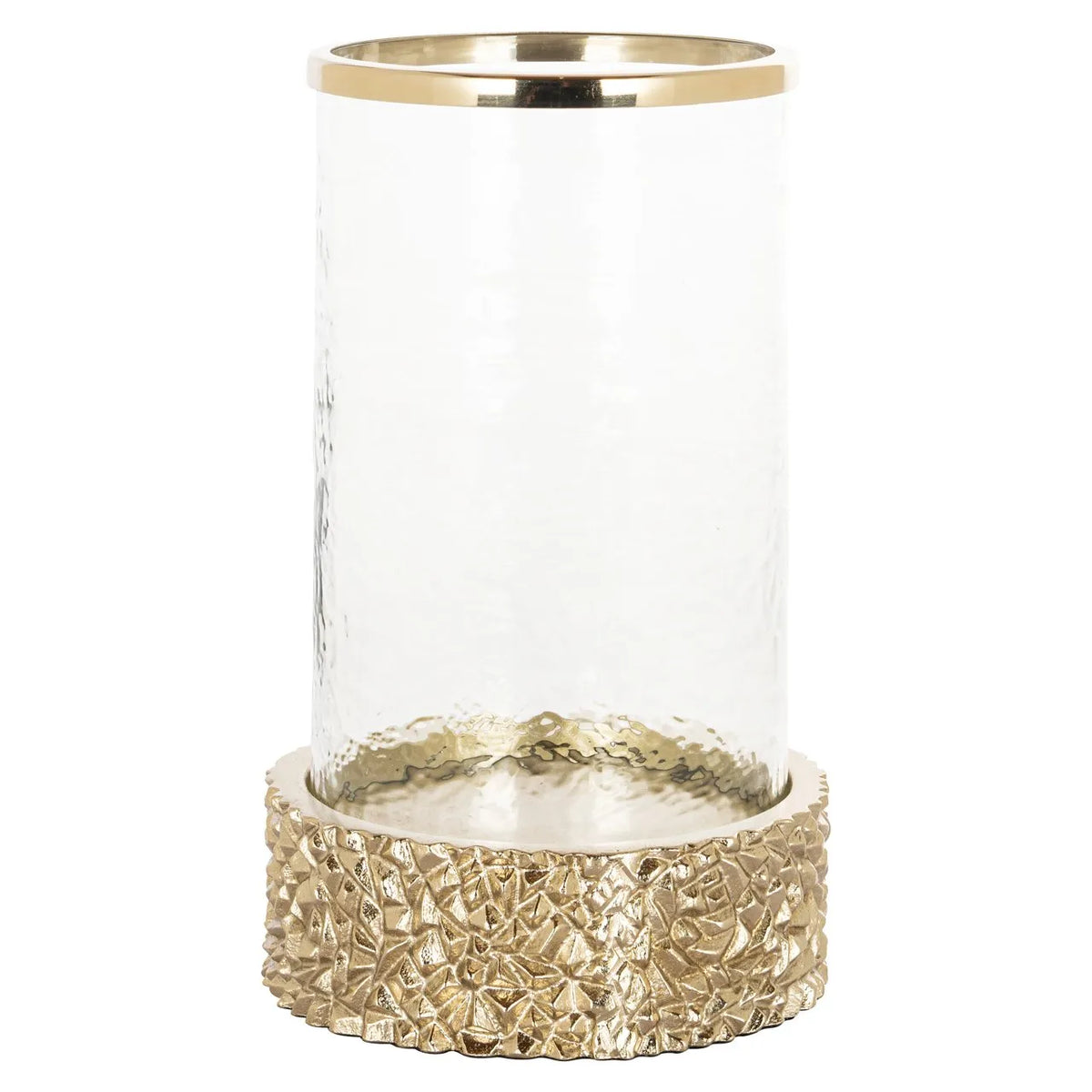 Richmond Interiors Jailey Gold Hurricane Candle Holder