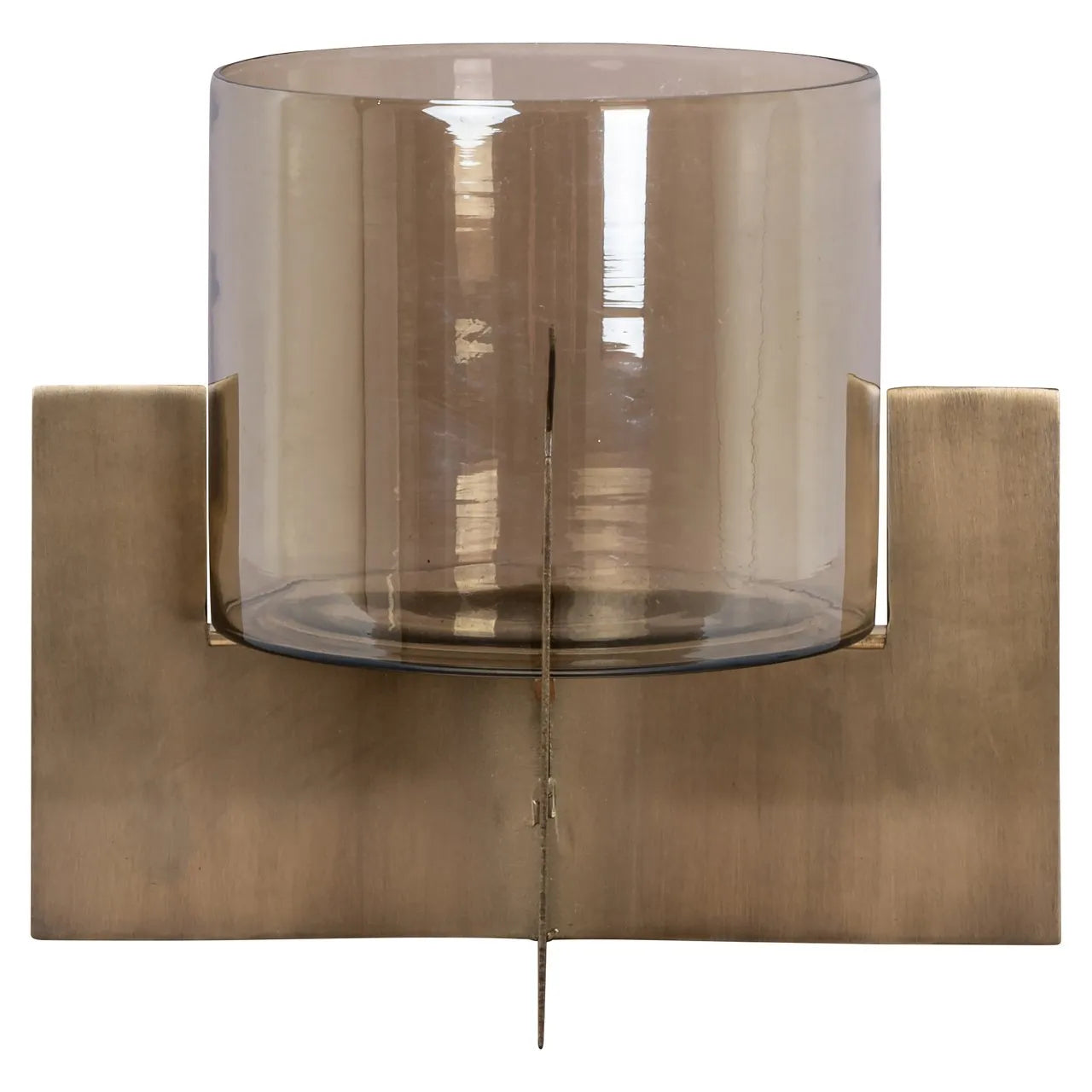 Richmond Interiors Resa Gold Hurricane Candle Holder | Small