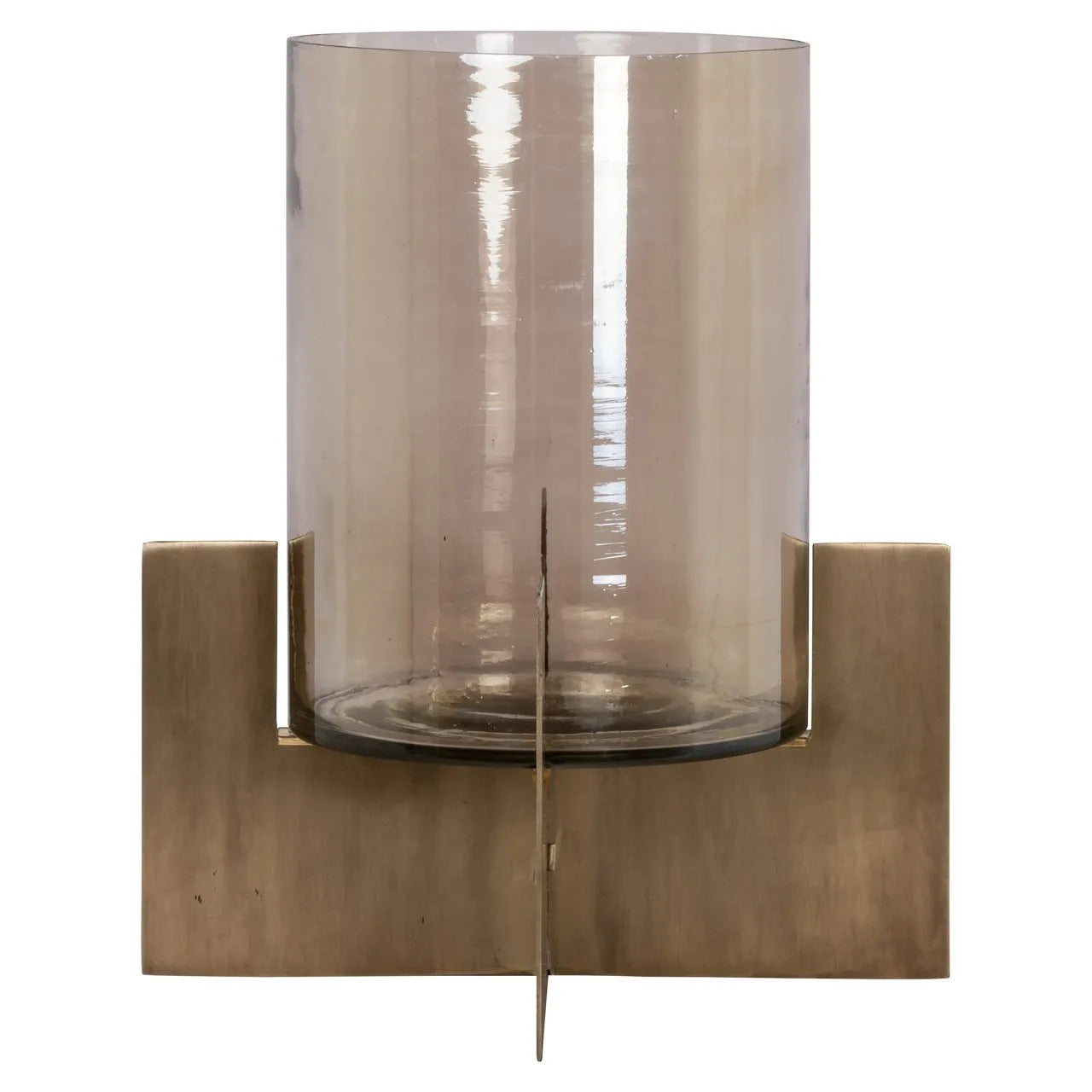 Richmond Interiors Resa Gold Hurricane Candle Holder | Large