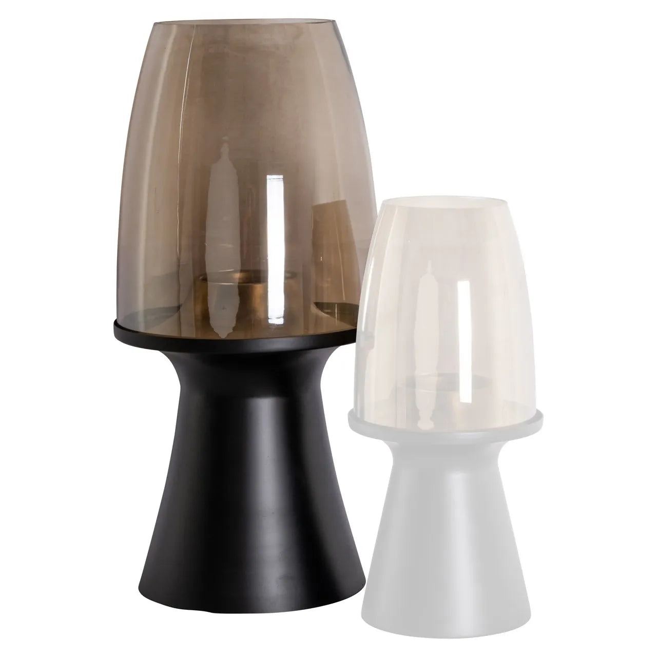 Richmond Interiors Vienna Black Hurricane Candle Holder | Large