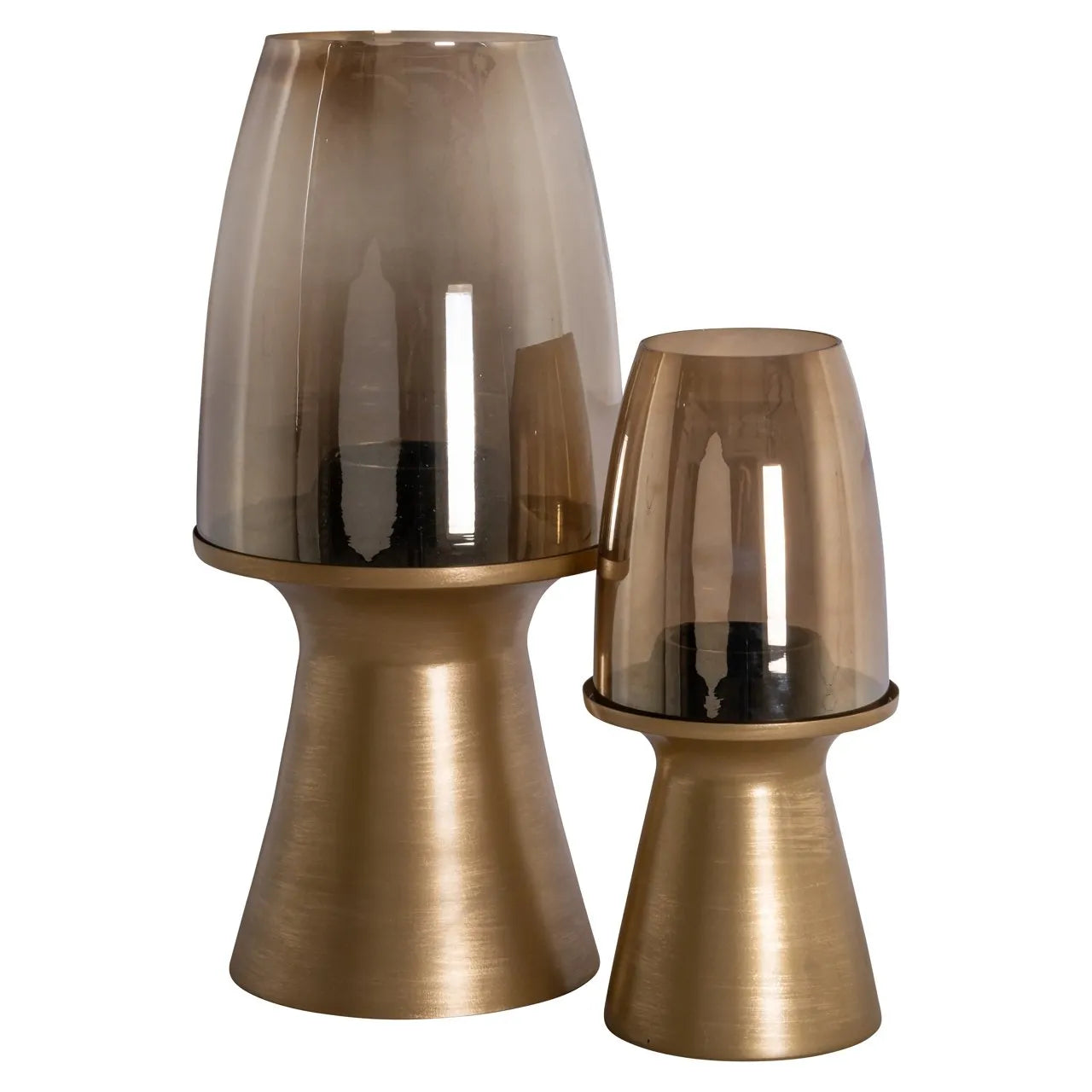 Richmond Interiors Danea Gold Hurricane Candle Holder | Small