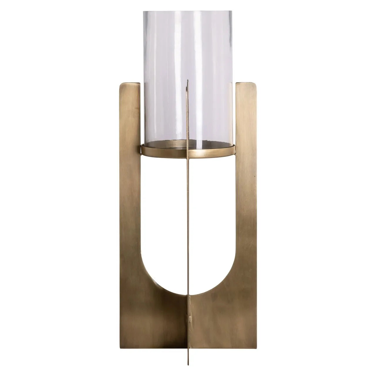 Richmond Interiors Dalou Gold Hurricane Candle Holder | Large