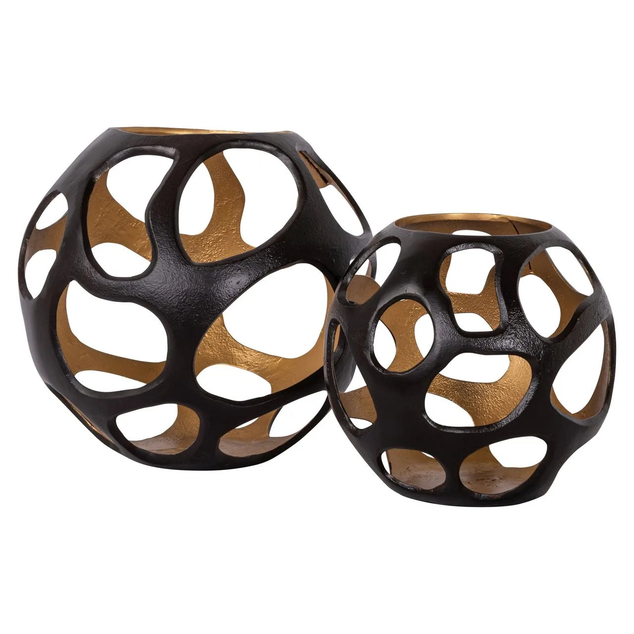 Richmond Interiors Alysia Brown Hurricane Candle Holder | Small