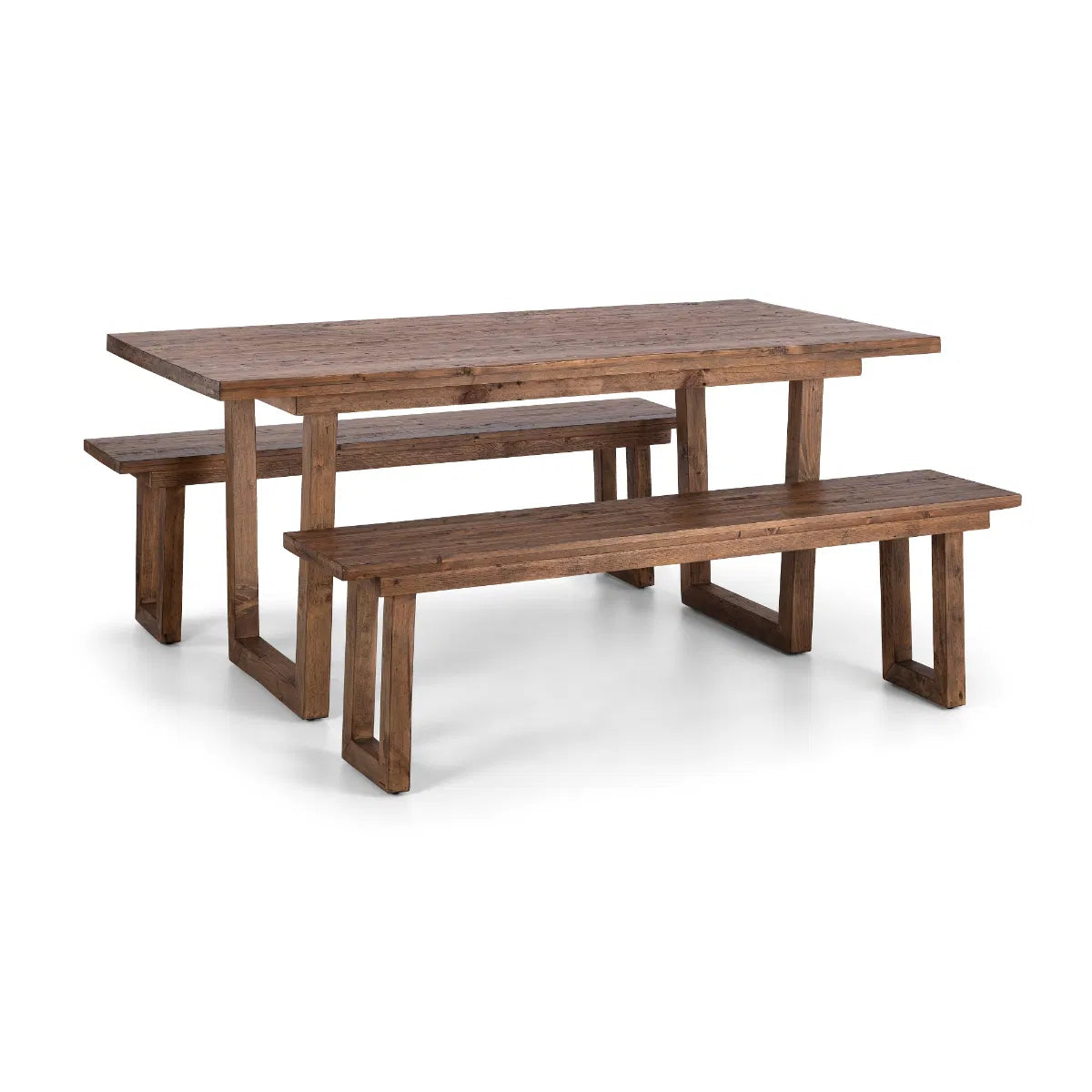 Hickory Pine Wood Dining Table