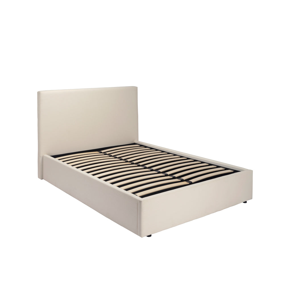 Wilder Antique White Ottoman Double Bed