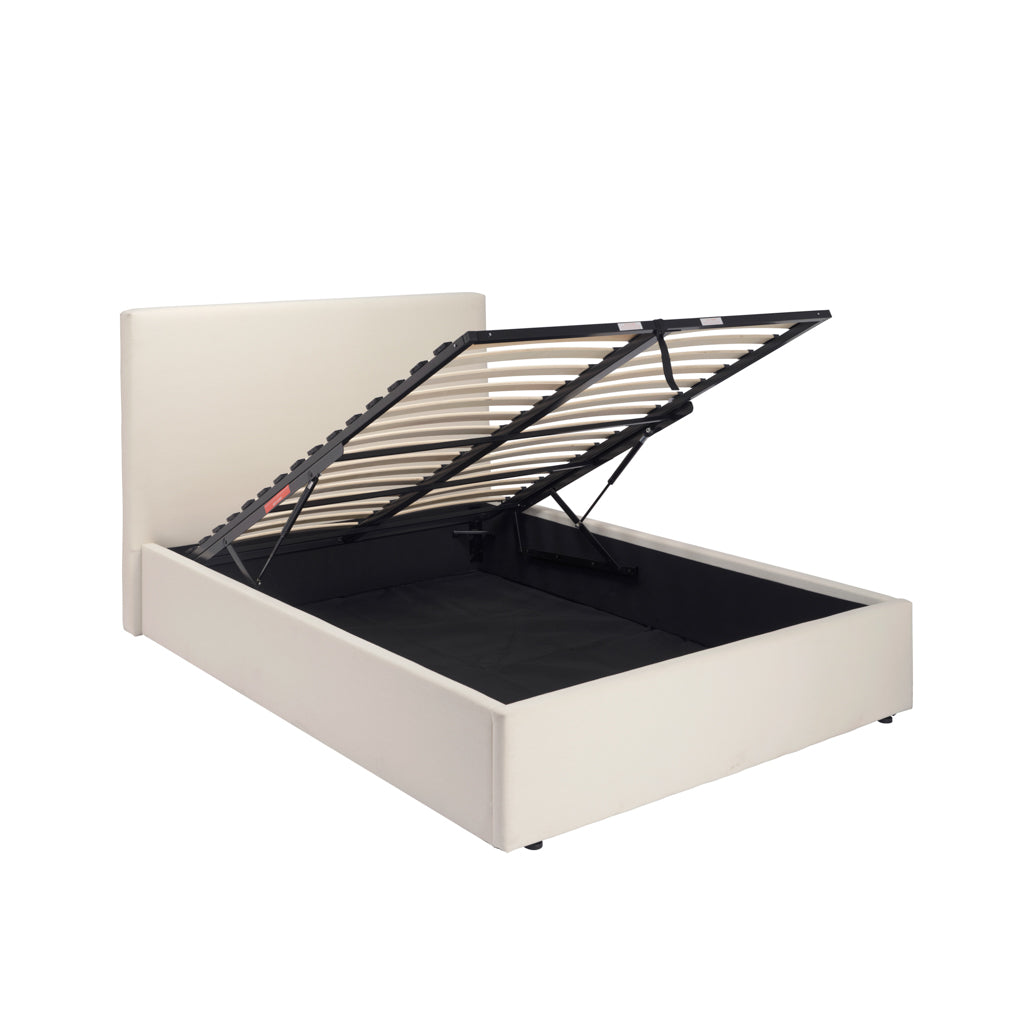 Wilder Antique White Ottoman Double Bed