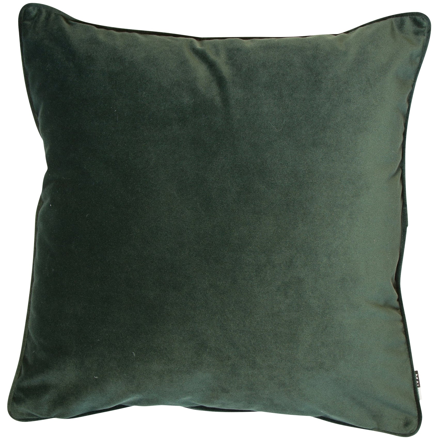 POLY VELVET WITH PIPING 56 X 56 PINEGREEN