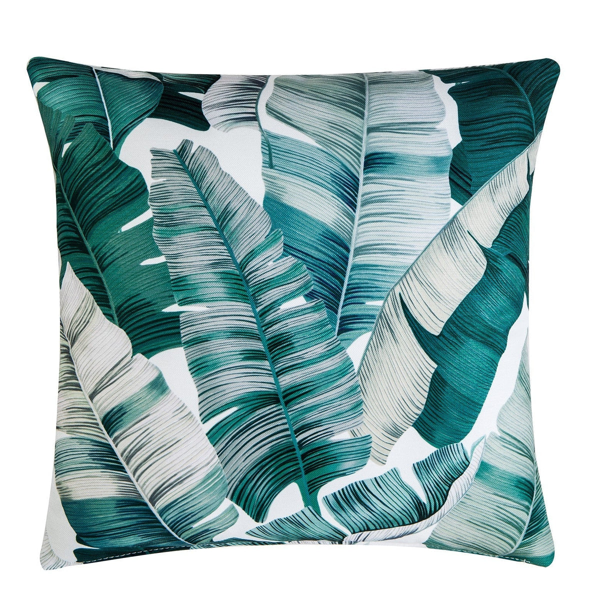 Tropical Green & White Cushion