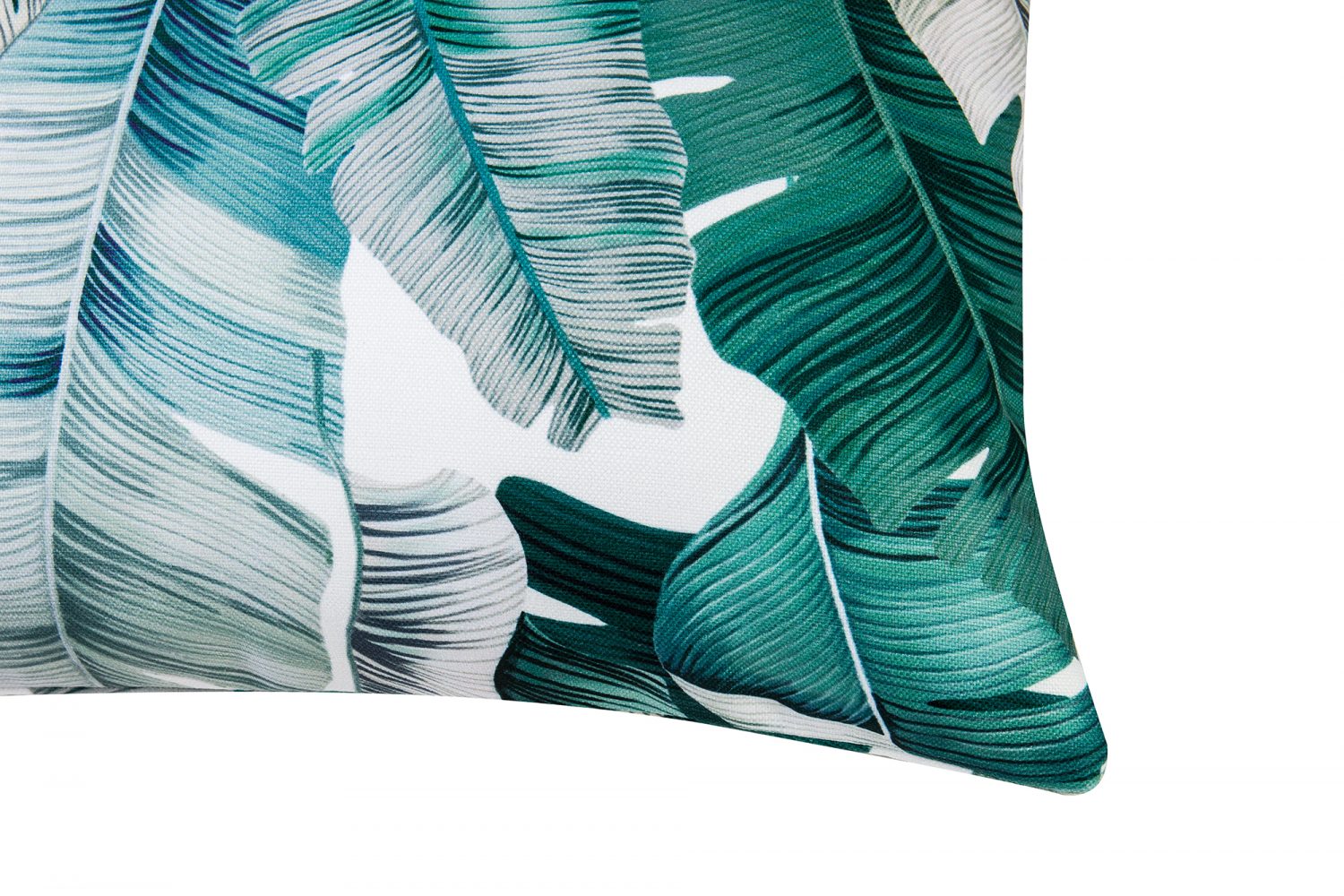 Tropical Cushion - Green & White