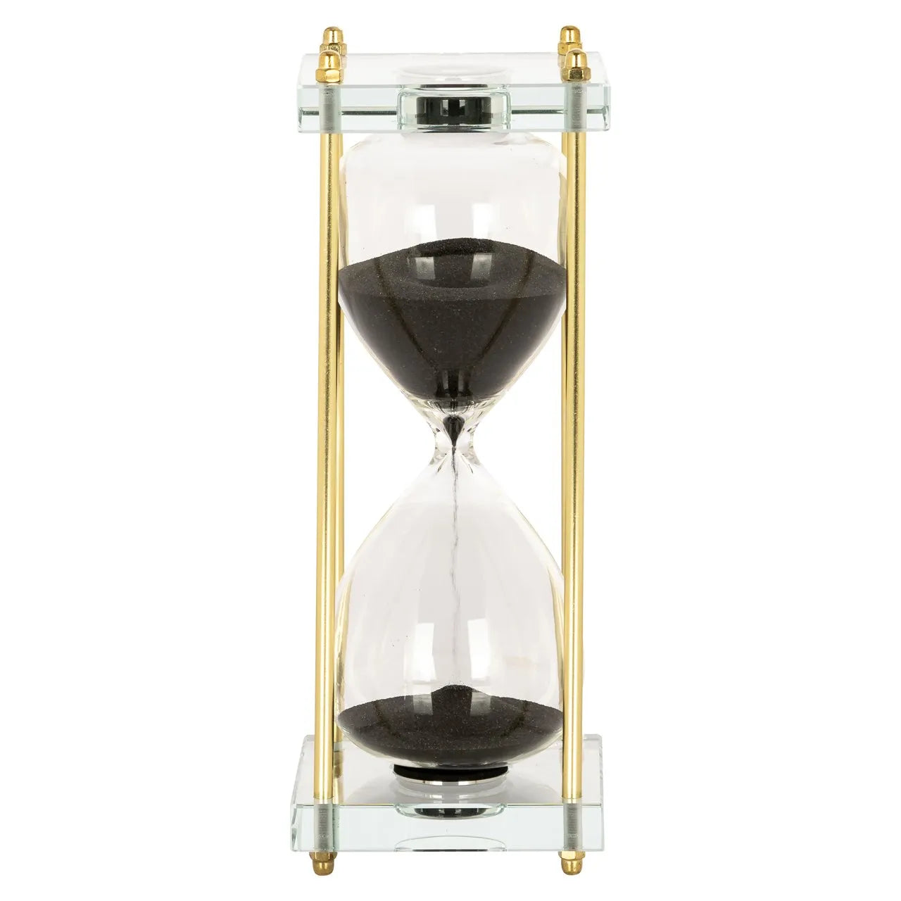 Richmond Interiors Yolina Gold & Glass Hourglass Ornament